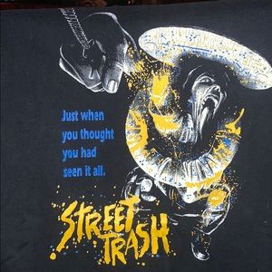 STREET TRASH!!! T shirt- BLACK! Toilets